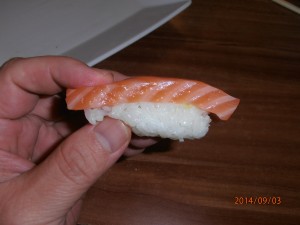 So muss ein Sushi aussehen... mehr Fisch als Reis!