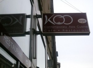 Restaurant Koo Außenreklame - Koo Contemporary Asia Cuisine - Wien