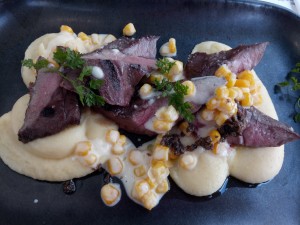 Flat Iron Steak mit creamy Corn und Pürree (Mamas Menü Nr. 1)