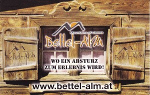 Bettel-Alm - Visitenkarte Seite 1
"Tolles Motto", aber man sollte in der ... - Bettel-Alm Restaurant - Wien