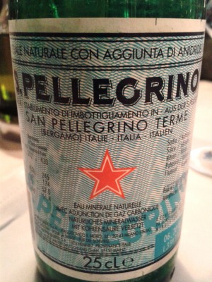 Don Alfredo - Hier gibt es Pellegrino (EUR 2,30 / 0,25l)