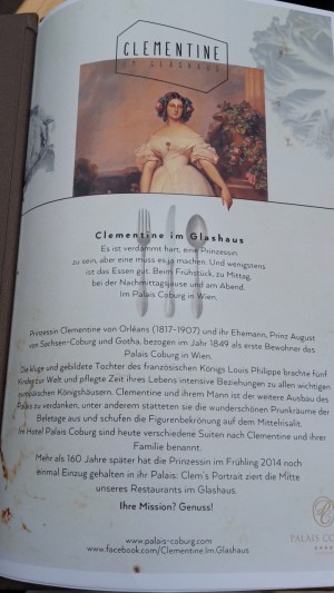 Kurze Geschichte von Clementine - Clementine im Glashaus - Wien