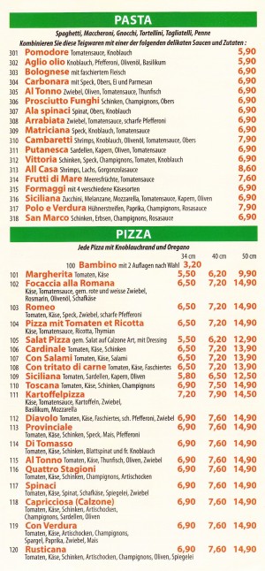Pizzeria Vittoria Flyer Seite 3