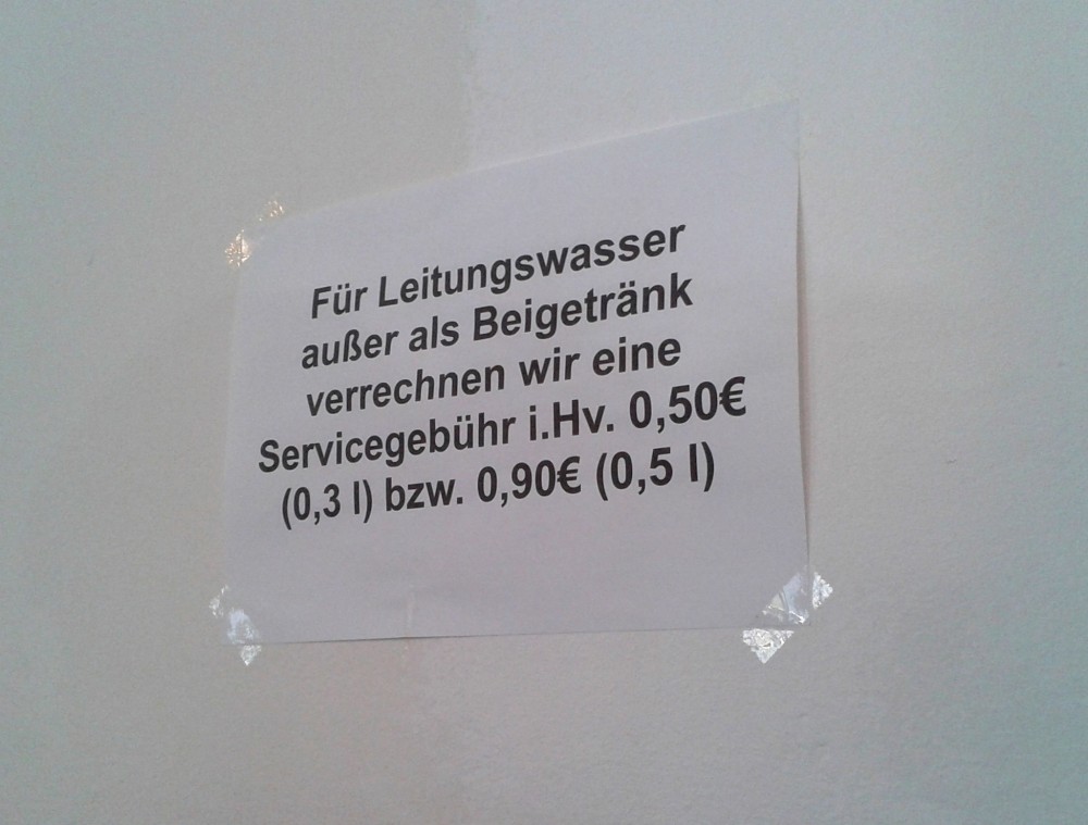 Le Pho - Leitungswasser als Hauptgetränk wird verrechnet - le Pho - Wien