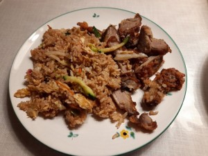 Gebratener Reis mit knuspriger Ente