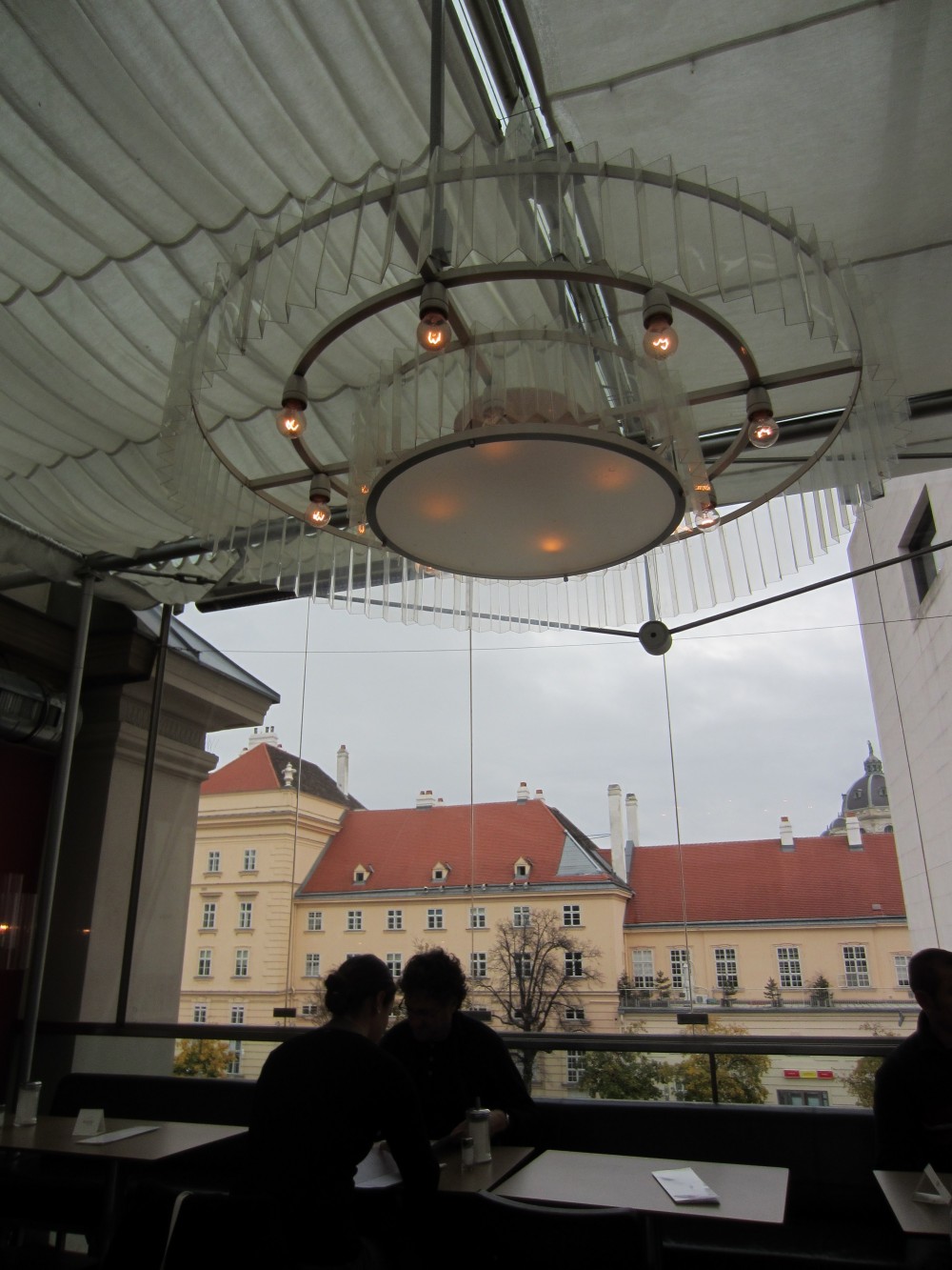 netter Ausblick - Cafe Leopold - Wien