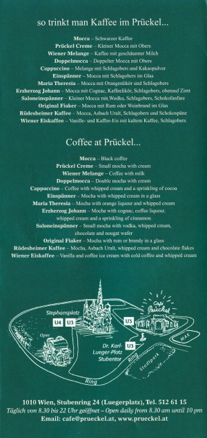 Café Prückel - Flyer 06 - Café Prückel - Wien