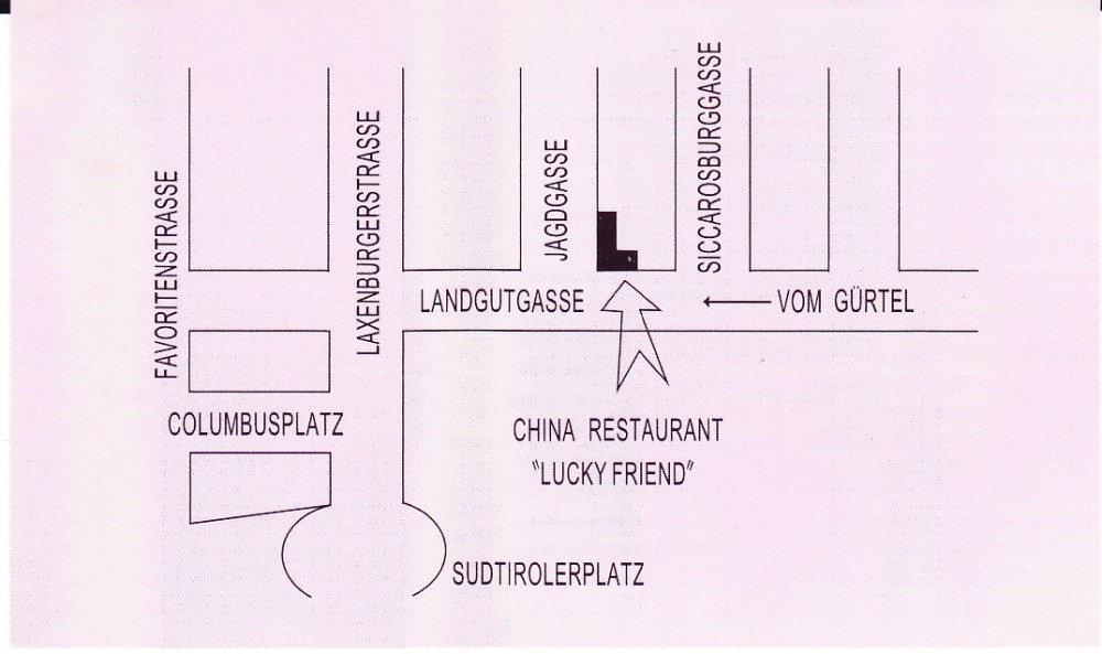 China-Restaurant Lucky Friend Lageplan - China-Restaurant Lucky Friend - Wien