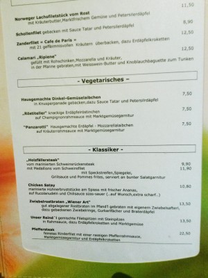 Speisekarte - Cafe & Restaurant Strindberg - Graz