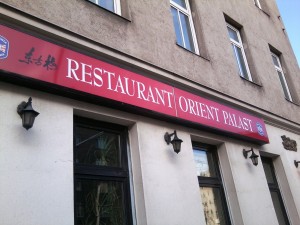 China Restaurant Orient Palast Lokalaußenansicht