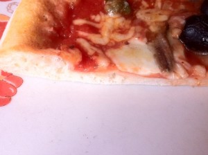 Pizza innen durch gebacken - DA FRANCESCO - Wien