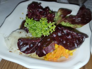 Gemischter Salat zum Brathuhn - Klostergasthaus Thallern - Gumpoldskirchen