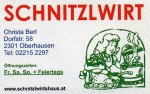 Schnitzlwirt Oberhausen - Visitenkarte