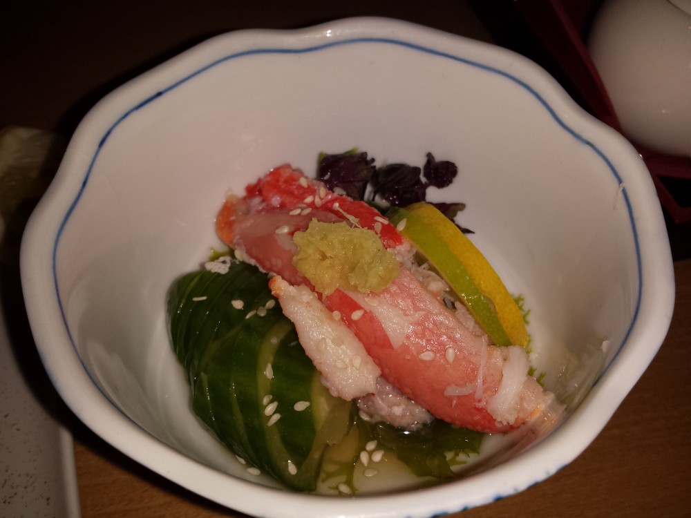 Krabbenfleisch mit Gurke in Reisweinessig - Sakai - Taste of Japan - Wien