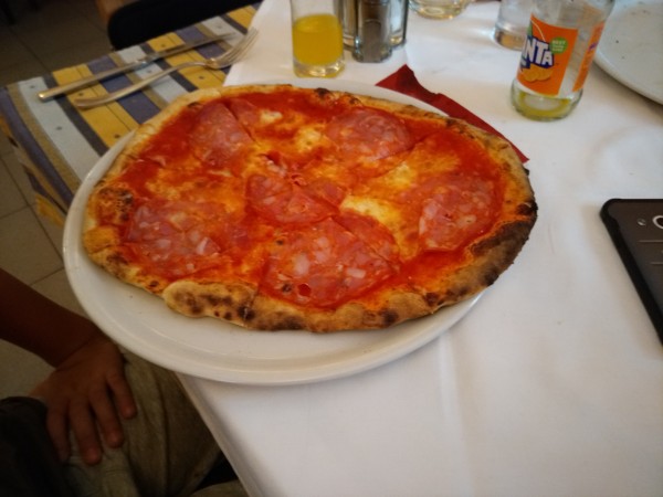 Pizza Salame Piccante - Pizzeria Bellotti - Wien
