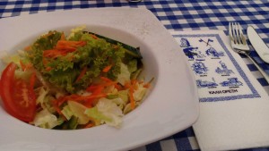 Salat in der Taverne Corfu in Bad Ischl