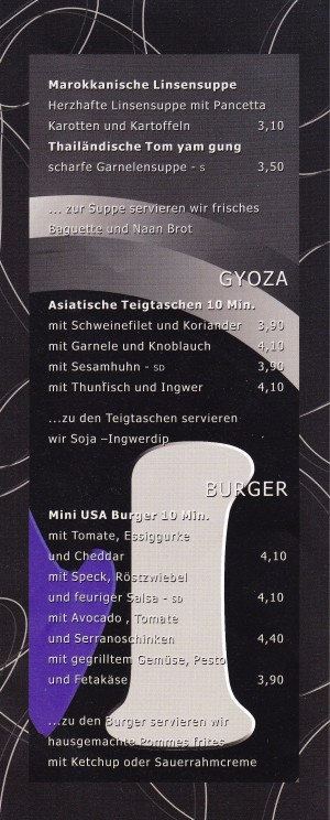 M-Lounge - Karte Seite 2 - M Lounge - Wien