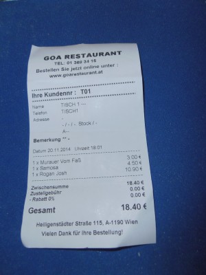 Goa Restaurant - Wien