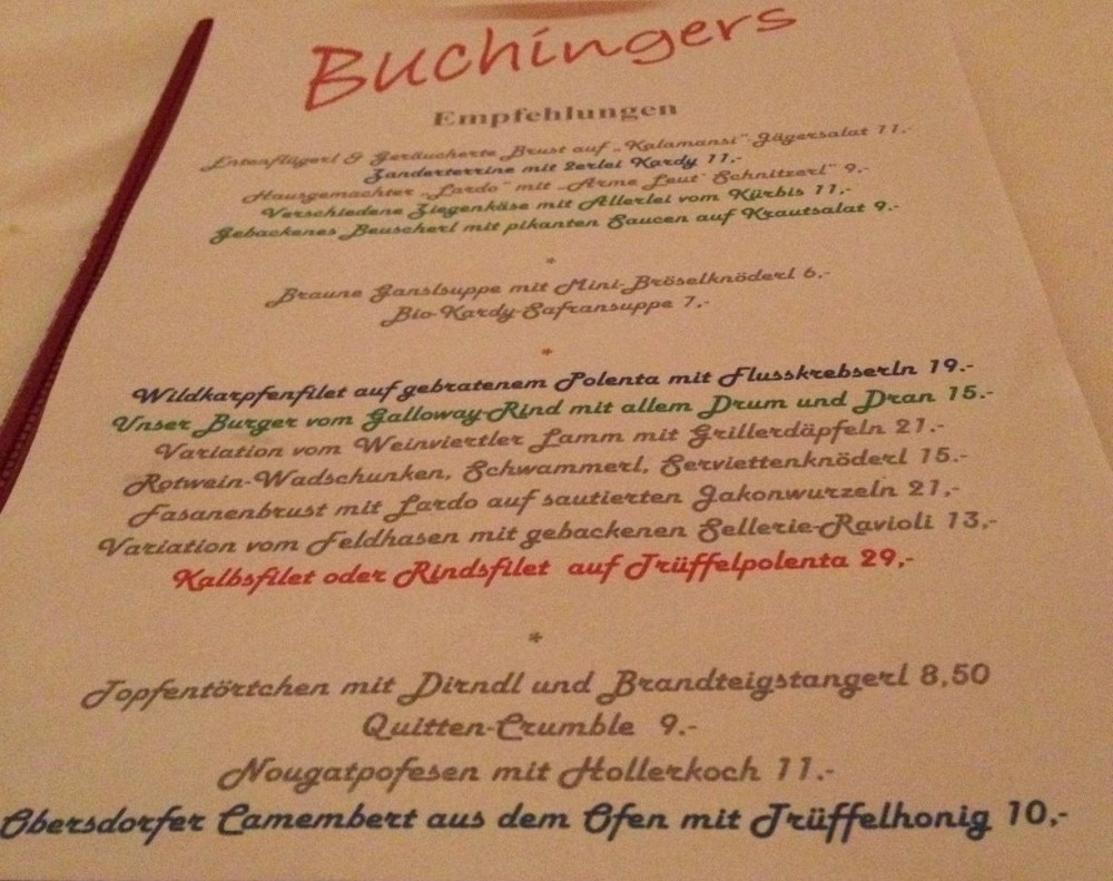 Buchingers Gasthaus - RIEDENTHAL