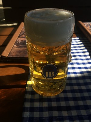 Halbe Bier, exzellent - Brauhof am Steinertor - Krems