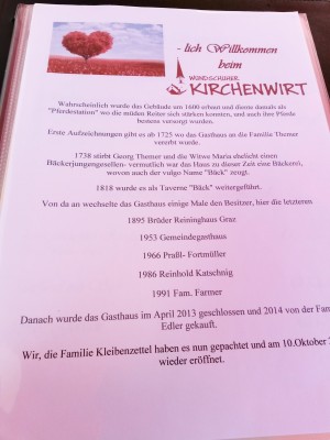 Speisekarte - Wundschuher Kirchenwirt - Wundschuh