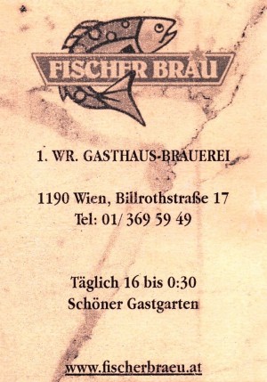 Fischerbräu - Visitenkarte - Fischerbräu - Wien