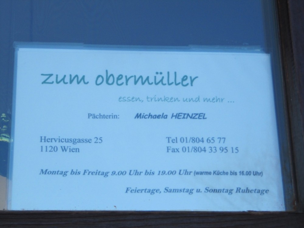 Zum Obermüller - Wien