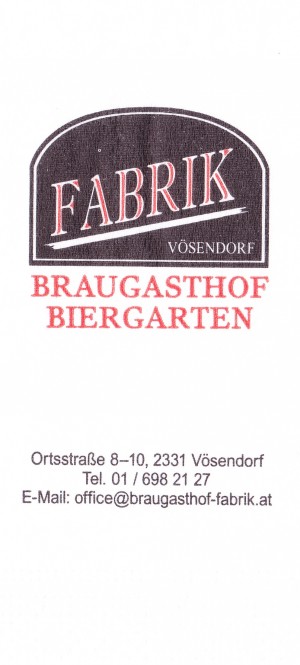 Fabrik Vösendorf - Servietten-Branding