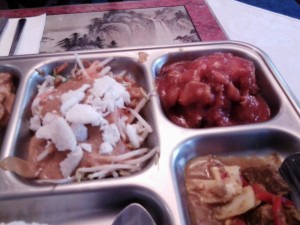 China Restaurant Quo Ching Indonesische Reistafel für eine Person
