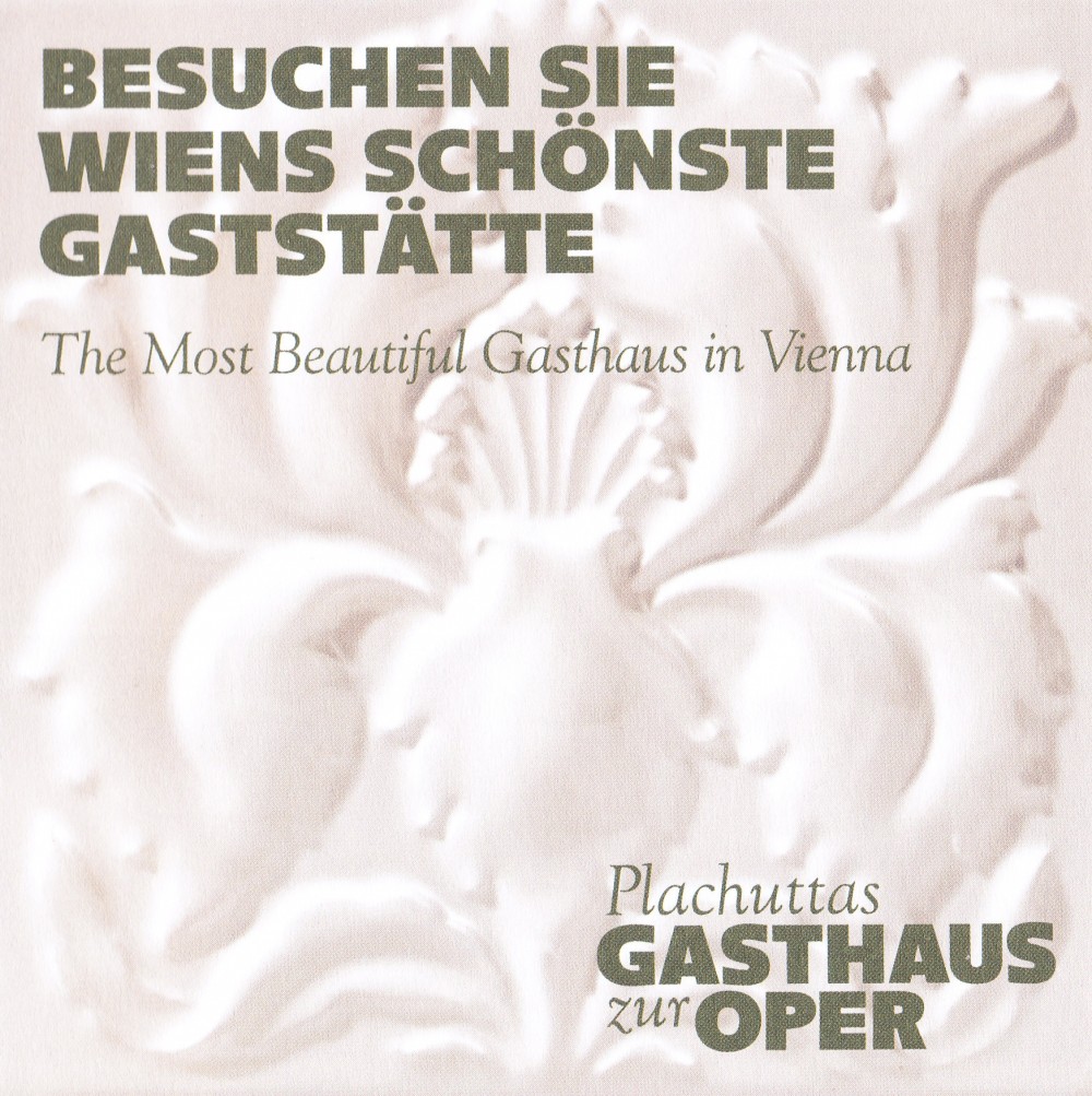 Plachutta Oper - Flyer Seite 01 - Plachuttas Gasthaus zur Oper - Wien