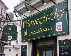 Gasthaus Woracziczky Außenreklame - Gasthaus Woracziczky - Wien