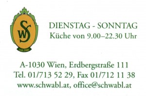Schwabl Wirt - Visitenkarte