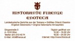 Ristorante Enoteca Firenze - Visitenkarte