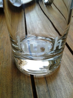 Huth da moritz - Branding am Glas