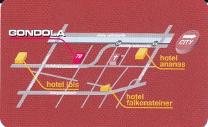 Gondola Lageplan-Visitenkarte