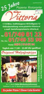 Pizzeria Vittoria Flyer Seite 1