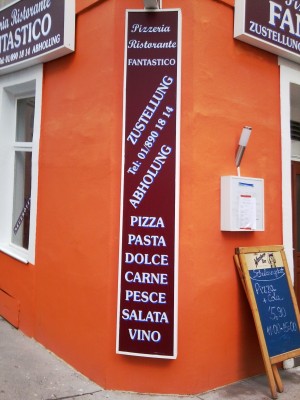 Pizzeria Fantastico Außenreklame - Pizzeria Fantastico - Wien