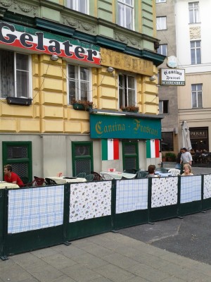 Frascati - Ecklokal mit der Cantina - Pizzeria Frascati - Wien
