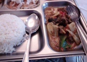 China Restaurant Quo Ching Indonesische Reistafel für eine Person