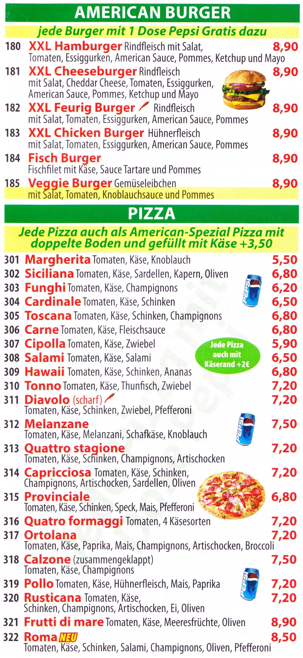 Pizzeria Bello - Flyer 05 - Pizzeria Ristorante Bello - Wien