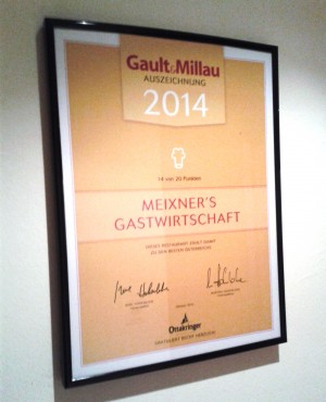 Meixner - Gault Millau-Auszeichnung - Meixner's Gastwirtschaft - Wien