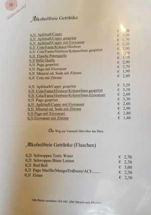Speisekarte - Feldkirchnerhof - Feldkirchen
