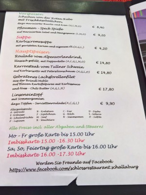 des gibts do a - Schlossrestaurant Schallaburg - Loosdorf