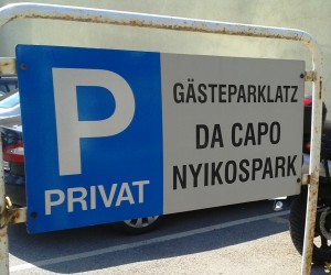 Am Nyikospark - Gästepark(p)LATZ vis a vis