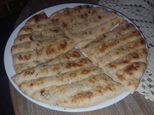 Pita Brot mit Knoblauch