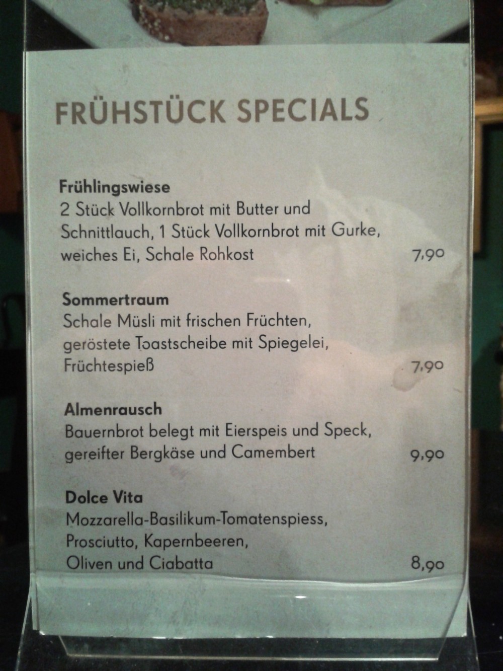 Cafe Goldegg Frühstück Specials - Cafe Goldegg - Wien