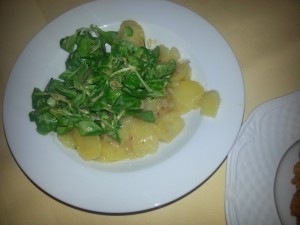 Erdäpfel Vogerl Salat