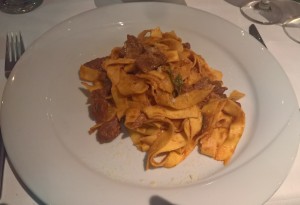 Pappardelle al ragu d'anatra (Entenragout) einfach nur großartig! - Osteria Dal Toscano - Wien