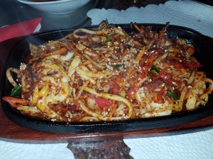 Ojing Oh Bokum - Calamari in spicy Sauce