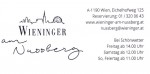 Heuriger Wieninger - Visitenkarte